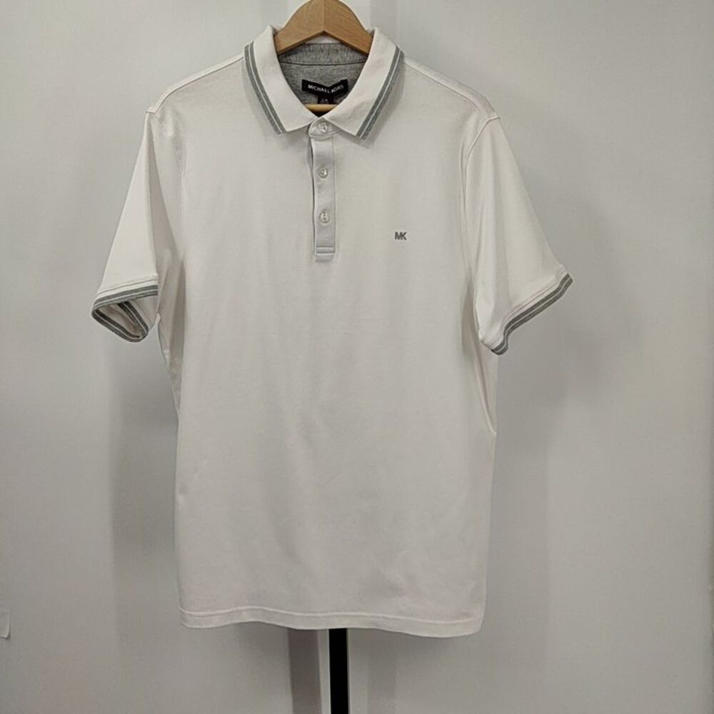 Michael Kors Men Greenwich Polo White L